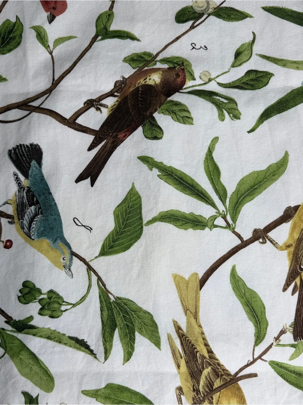 Pottery Barn Spring Sparrow Table Runner Green, Red, Blue, Yellow, Brown **READ